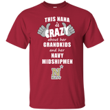 This Nana Is Crazy About Her Grandkids And Her Navy Midshipmen T Shirts