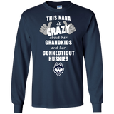 This Nana Is Crazy About Her Grandkids And Her Connecticut Huskies T Shirts