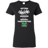 This Nana Is Crazy About Her Grandkids And Her Marshall Thundering Herd T Shirts