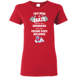 This Nana Is Crazy About Her Grandkids And Her Fresno State Bulldogs T Shirts