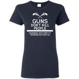 Gun Don't Kill People T Shirts V1