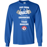 This Nana Is Crazy About Her Grandkids And Her Texas Rangers T Shirts