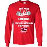 This Nana Is Crazy About Her Grandkids And Her Central Michigan Chippewas T Shirts
