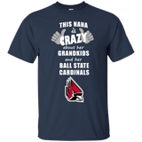 This Nana Is Crazy About Her Grandkids And Her Ball State Cardinals T Shirts