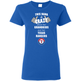 This Nana Is Crazy About Her Grandkids And Her Texas Rangers T Shirts