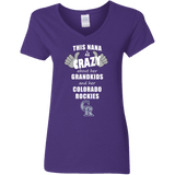 This Nana Is Crazy About Her Grandkids And Her Colorado Rockies T Shirts