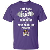 This Nana Is Crazy About Her Grandkids And Her East Carolina Pirates T Shirts
