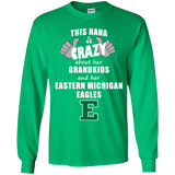 This Nana Is Crazy About Her Grandkids And Her Eastern Michigan Eagles T Shirts