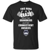This Nana Is Crazy About Her Grandkids And Her Connecticut Huskies T Shirts