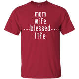 Mama Wife Blessed Life T Shirts V3