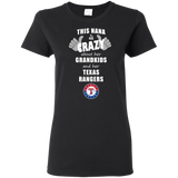 This Nana Is Crazy About Her Grandkids And Her Texas Rangers T Shirts