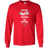 This Nana Is Crazy About Her Grandkids And Her SMU Mustangs T Shirts