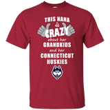 This Nana Is Crazy About Her Grandkids And Her Connecticut Huskies T Shirts