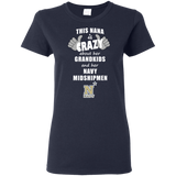 This Nana Is Crazy About Her Grandkids And Her Navy Midshipmen T Shirts