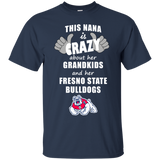 This Nana Is Crazy About Her Grandkids And Her Fresno State Bulldogs T Shirts