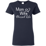 Mama Wife Blessed Life T Shirts V4