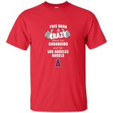 This Nana Is Crazy About Her Grandkids And Her Los Angeles Angels T Shirts