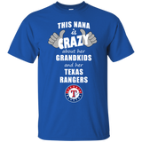 This Nana Is Crazy About Her Grandkids And Her Texas Rangers T Shirts