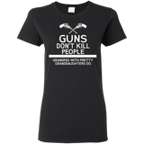 Gun Don't Kill People T Shirts V1