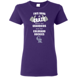 This Nana Is Crazy About Her Grandkids And Her Colorado Rockies T Shirts