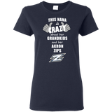 This Nana Is Crazy About Her Grandkids And Her Akron Zips T Shirts