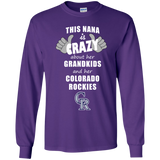 This Nana Is Crazy About Her Grandkids And Her Colorado Rockies T Shirts