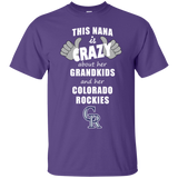 This Nana Is Crazy About Her Grandkids And Her Colorado Rockies T Shirts