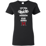 This Nana Is Crazy About Her Grandkids And Her Miami RedHawks T Shirts