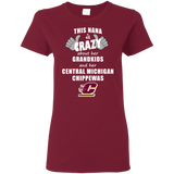 This Nana Is Crazy About Her Grandkids And Her Central Michigan Chippewas T Shirts