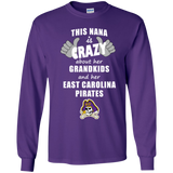 This Nana Is Crazy About Her Grandkids And Her East Carolina Pirates T Shirts