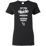 This Nana Is Crazy About Her Grandkids And Her Colorado Rockies T Shirts