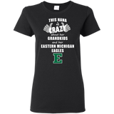 This Nana Is Crazy About Her Grandkids And Her Eastern Michigan Eagles T Shirts