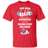 This Nana Is Crazy About Her Grandkids And Her Fresno State Bulldogs T Shirts