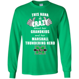 This Nana Is Crazy About Her Grandkids And Her Marshall Thundering Herd T Shirts